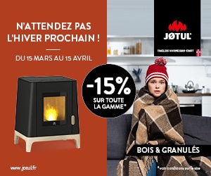 Remises sur l’ensemble de la gamme JOTUL – Du 15 Mars au 15 Avril 2021