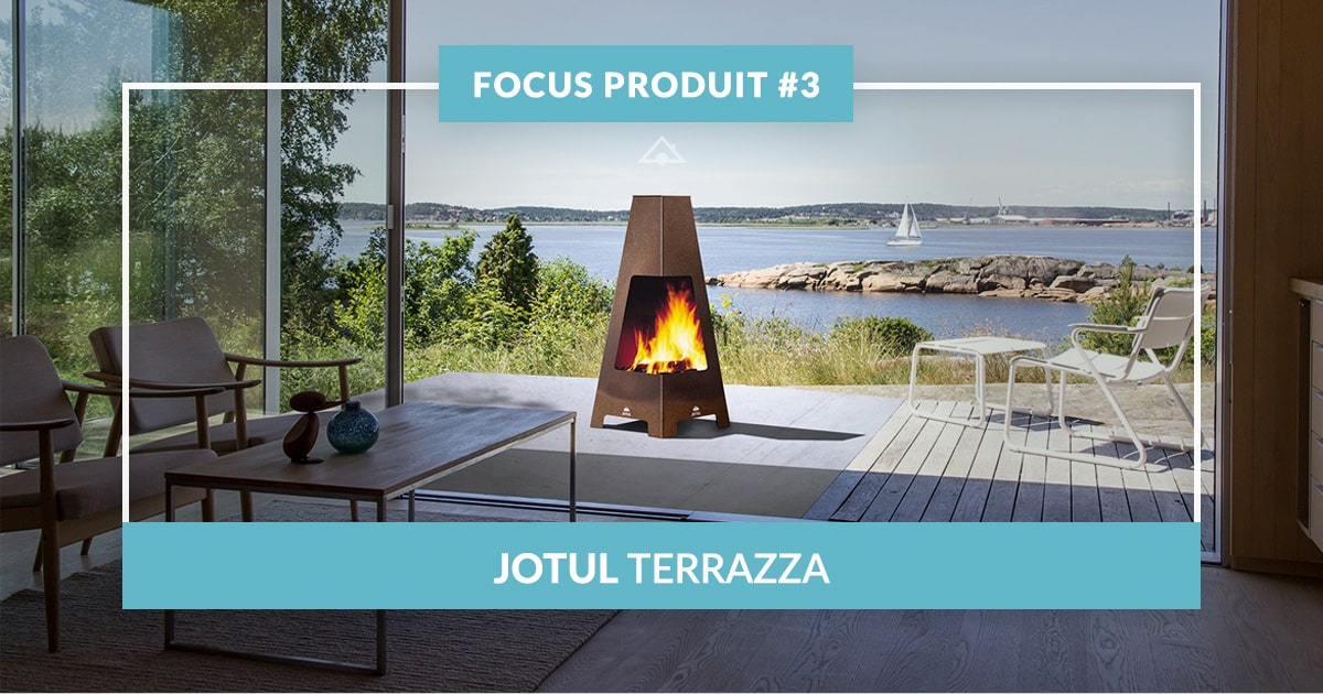Jøtul Terrazza - Cheminée d'extérieur design - Moderne